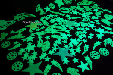 200+ Piece Glow in the Dark Stars Super Glowing Galaxy Set Wall Ceiling Decor